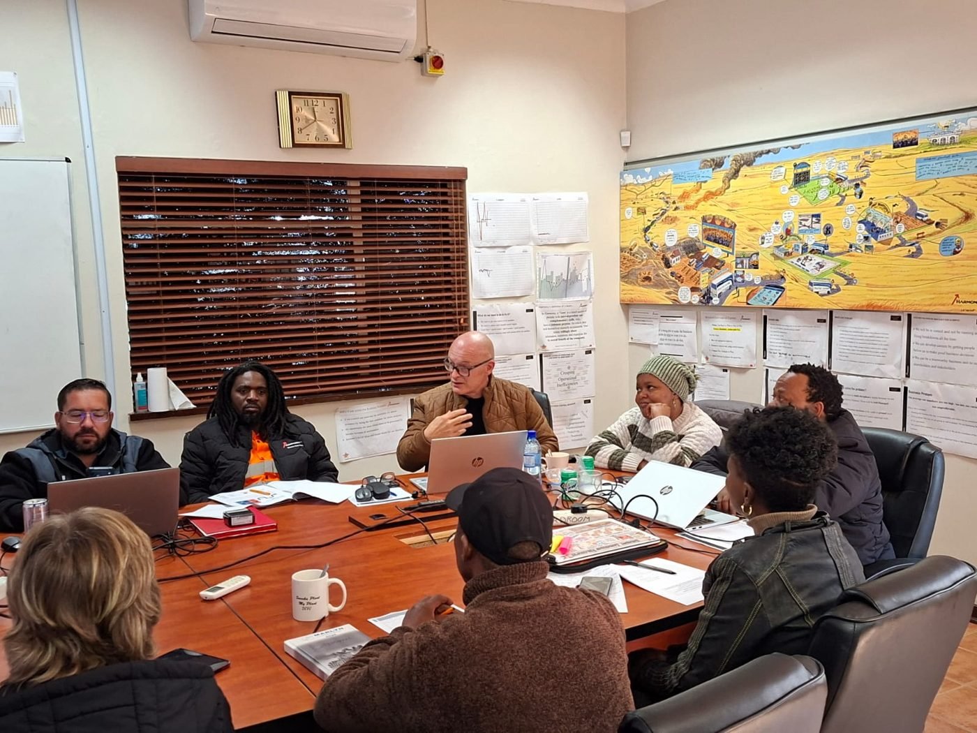 Leadership coaching session on site